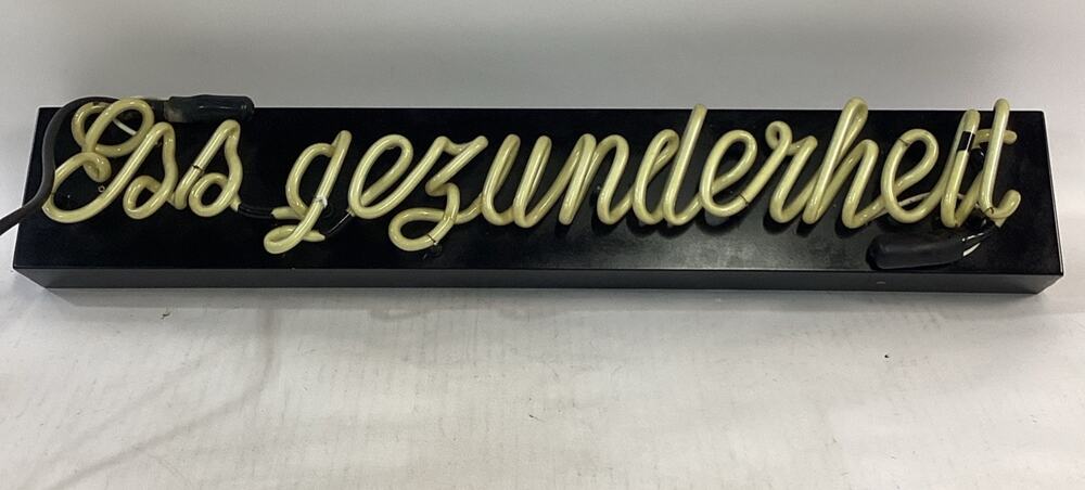 Das Gesundheit Light Up Neon Sign - Parts Or Repair - 26”L